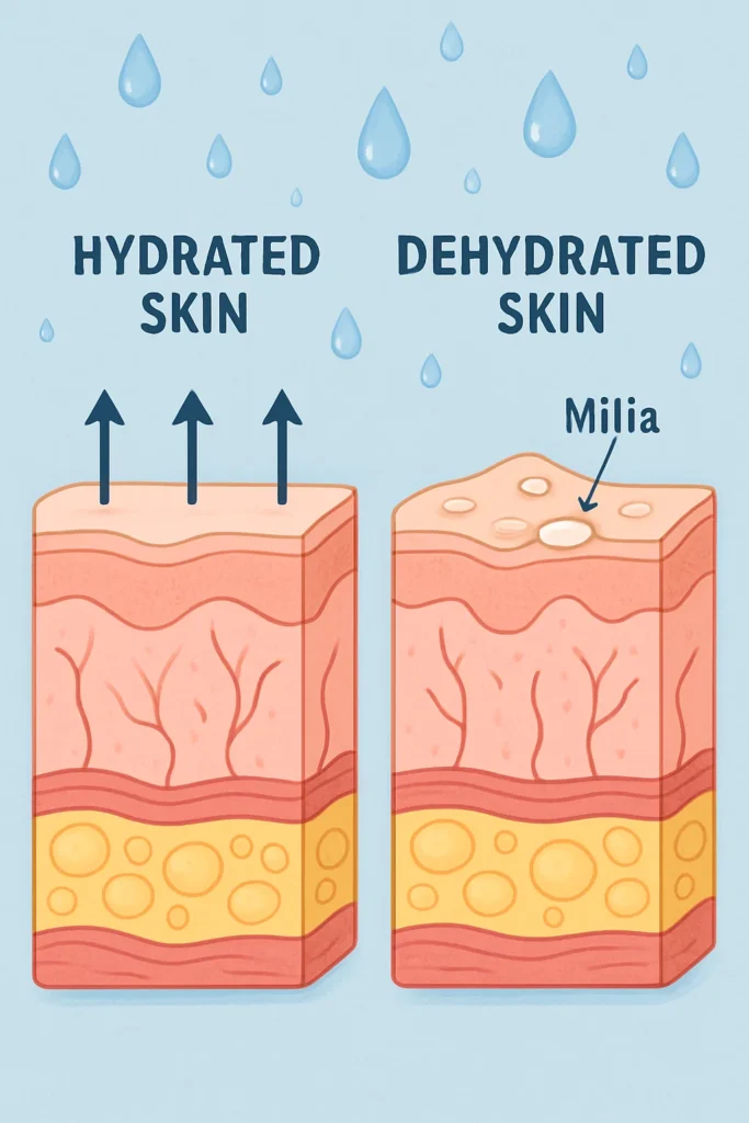 The importance of hydration and milia production Greater London (Lewisham)