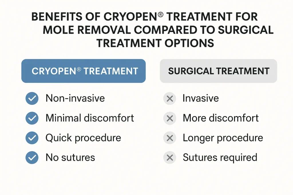 Benefits of facial mole removal Greater London (Lewisham) - call our team today to book a consultation