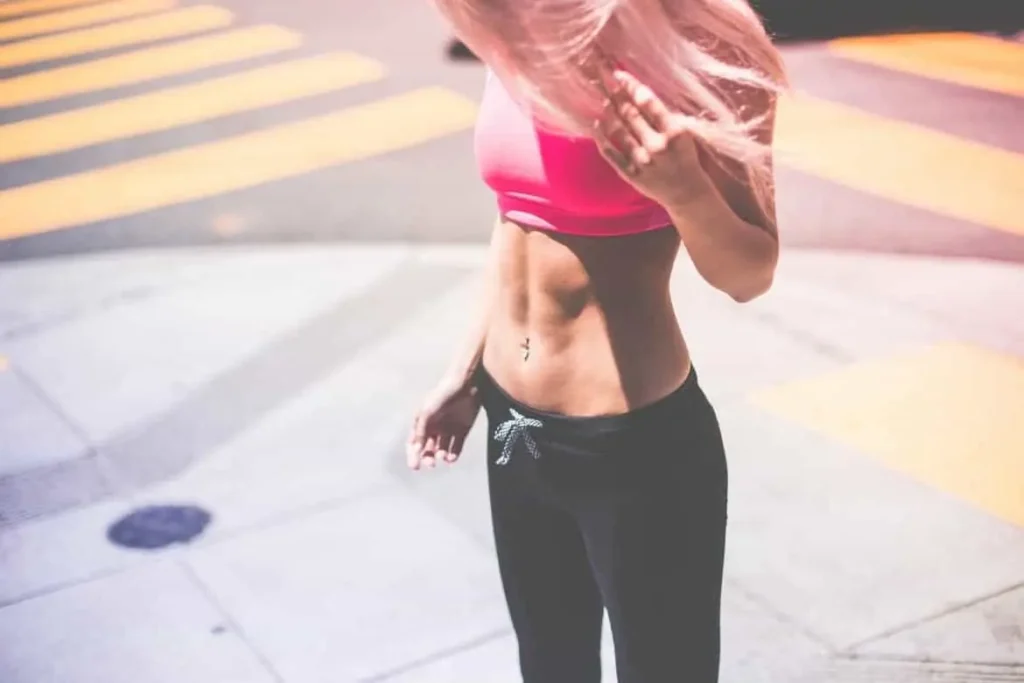 Woman with toned stomach after LA-EMS Body Sculpting Treatment Greater London (Lewisham) 