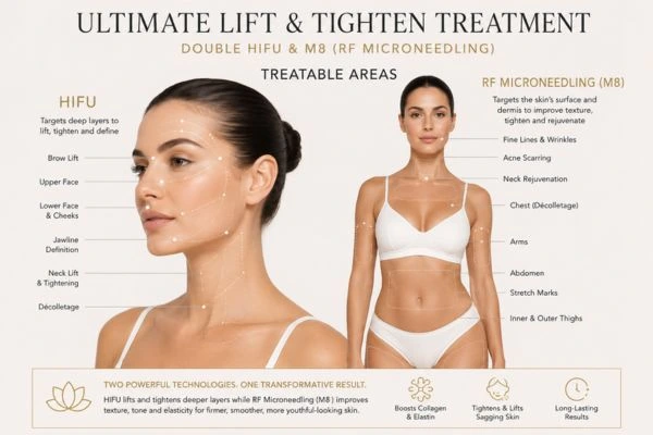 Areas of the body that can be treated - ultimate skin tighten treatment Greater London (Lewisham)